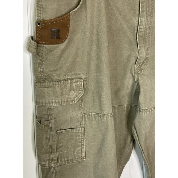 Riggs Workwear by Wrangler Mens Rip Stop 100% Cotton Cargo Pocket Pants-42x32 - Picture 2 of 15
